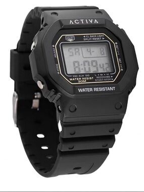 Activa Retro X Invicta Men's Digital Watch - 44.5mm. Black (ACW424-002)